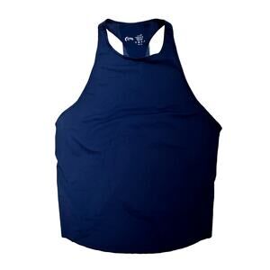 Zyia Active|Racerback‎ with Mesh Tank Top|Navy|SZ L